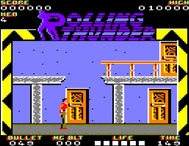 Rolling Thunder - Amstrad CPC game screenshot (1988) by US Gold